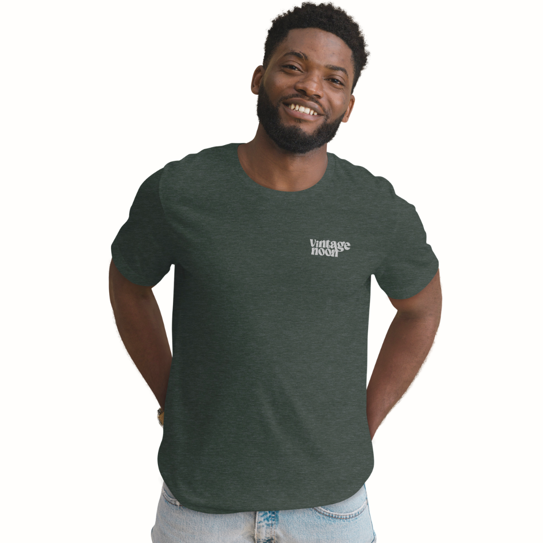 T-shirt brodé midi vintage