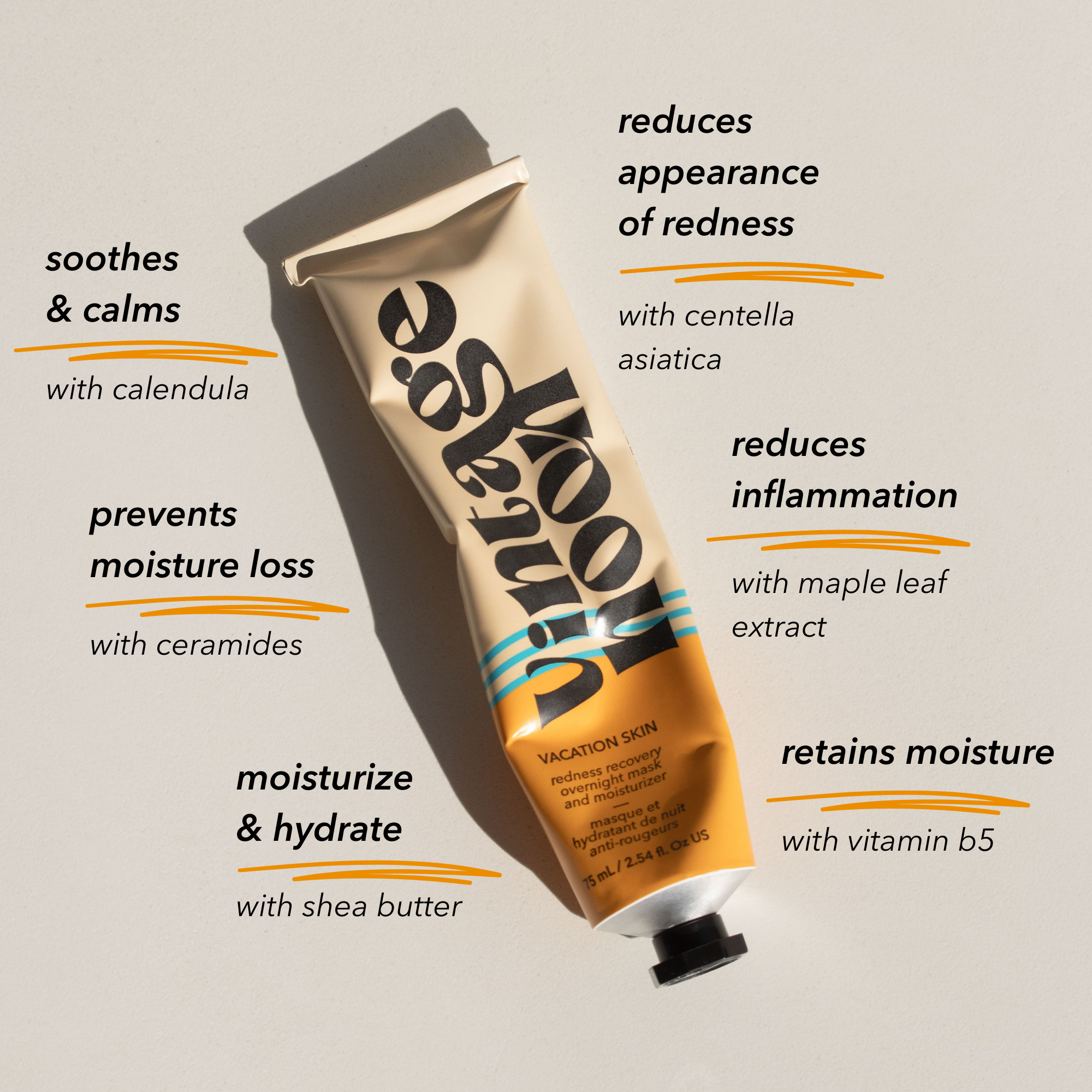 Vacation Skin Redness Recovery Mask – 2‑Pack for Sensitive Skin